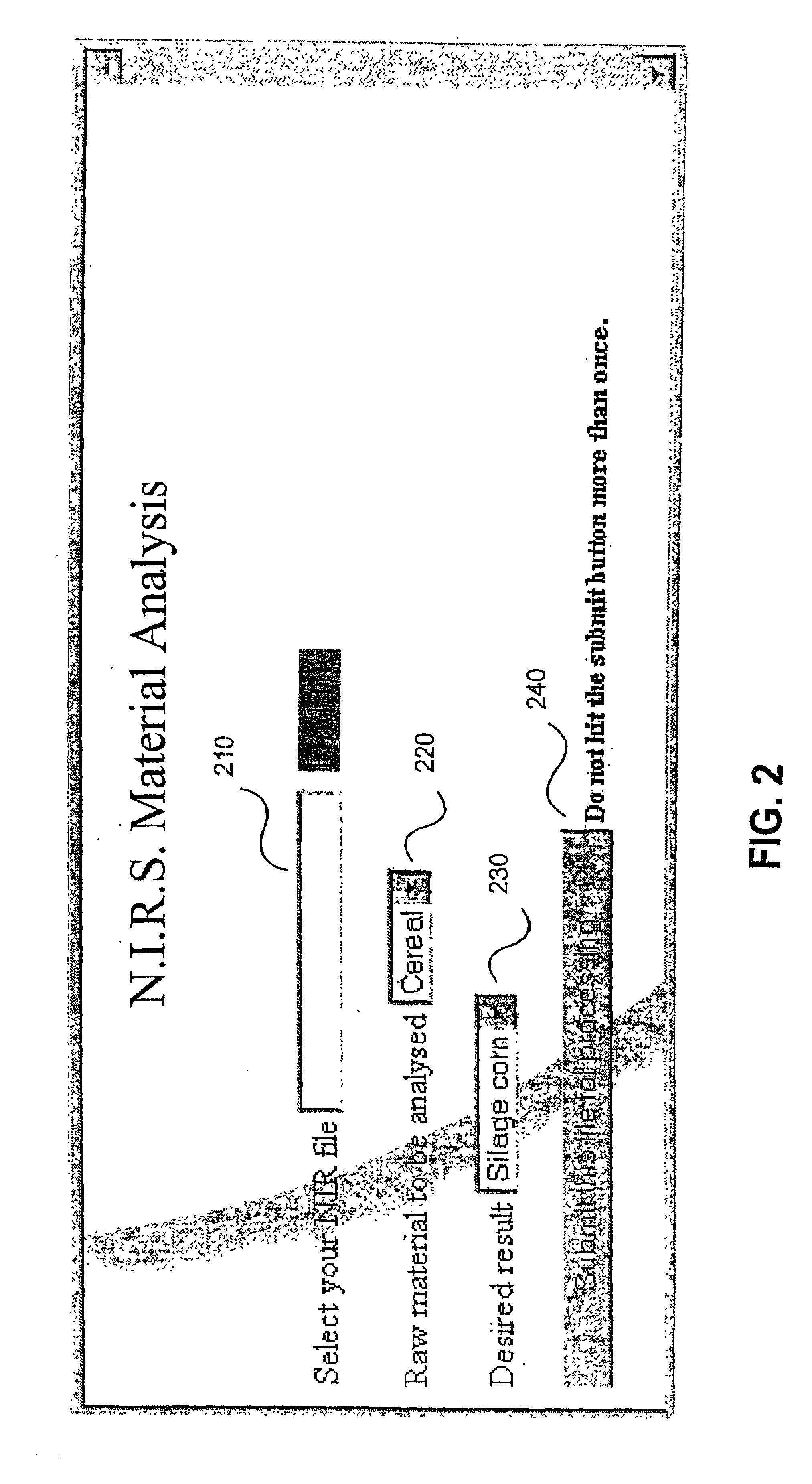 Customer-based prediction method and system using near infrared reflectance spectra of materials