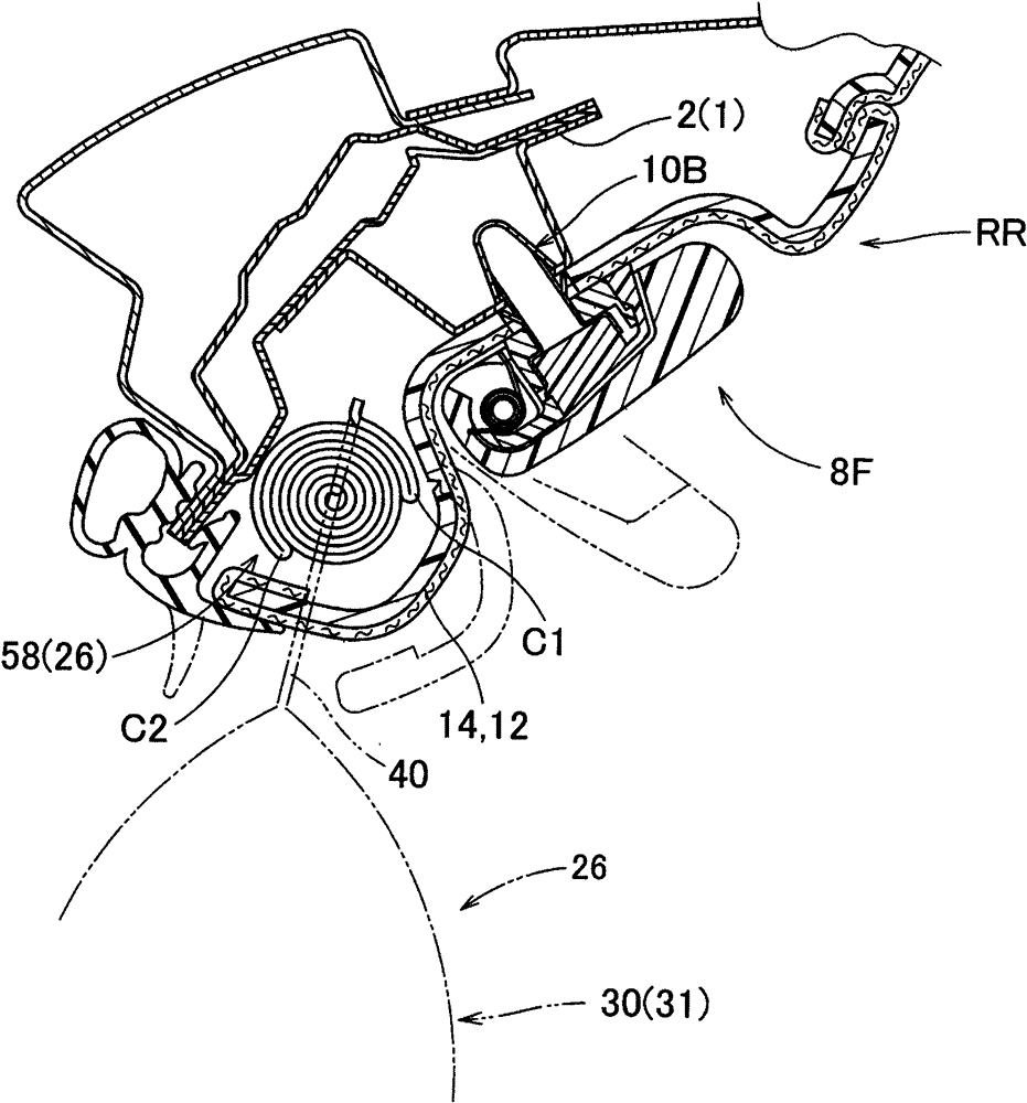 Head protection gasbag device