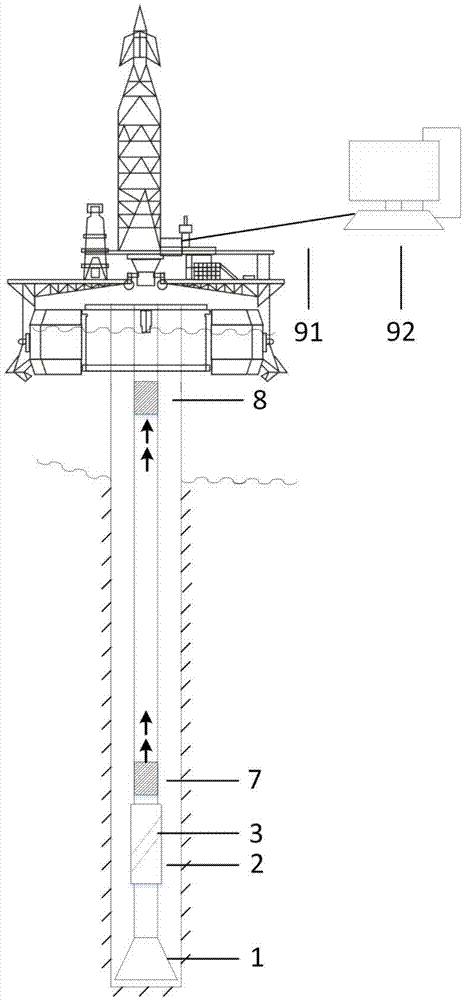 Gas invasion early monitoring device and method in drilling process