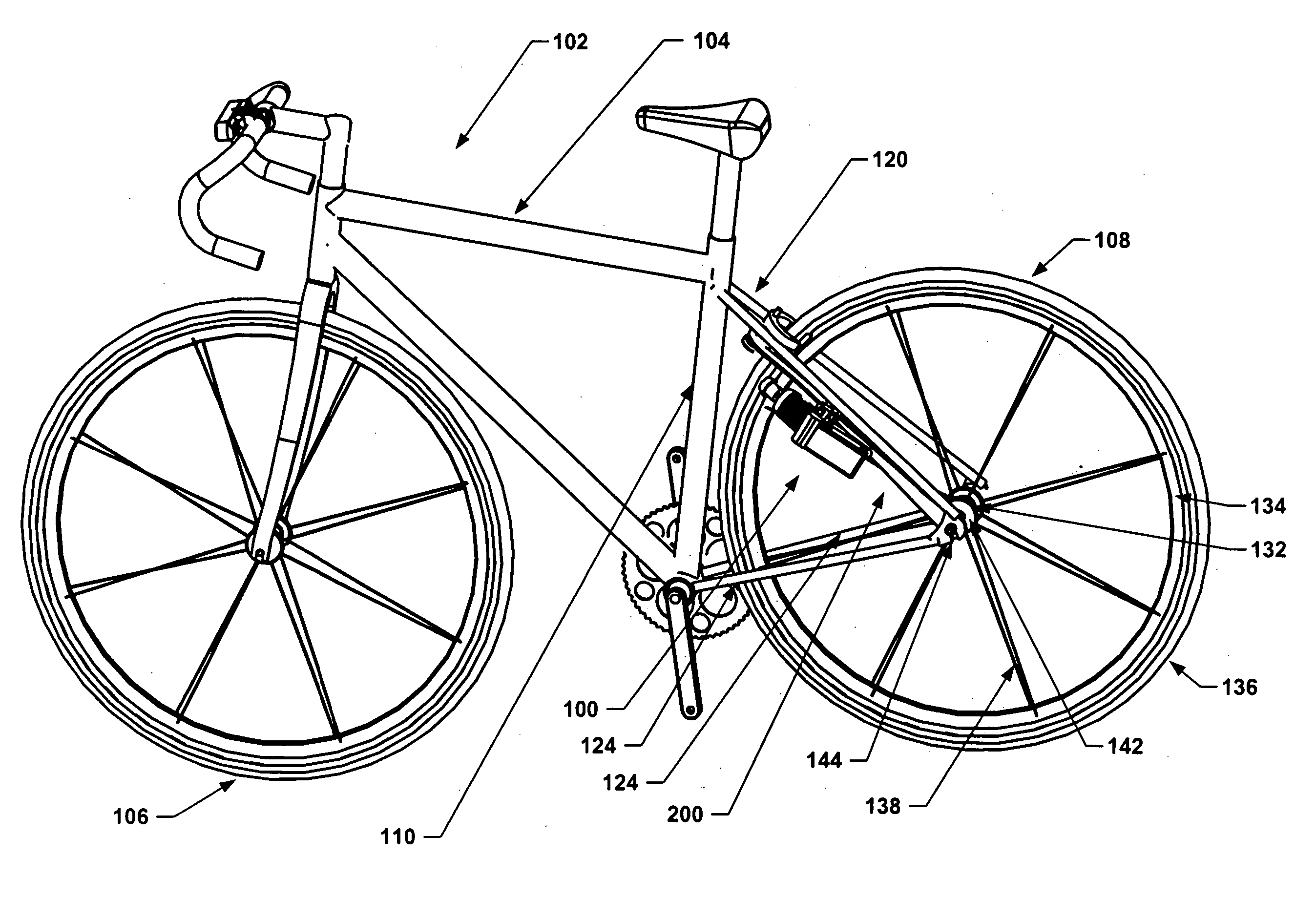 Lighting system for a bicycle
