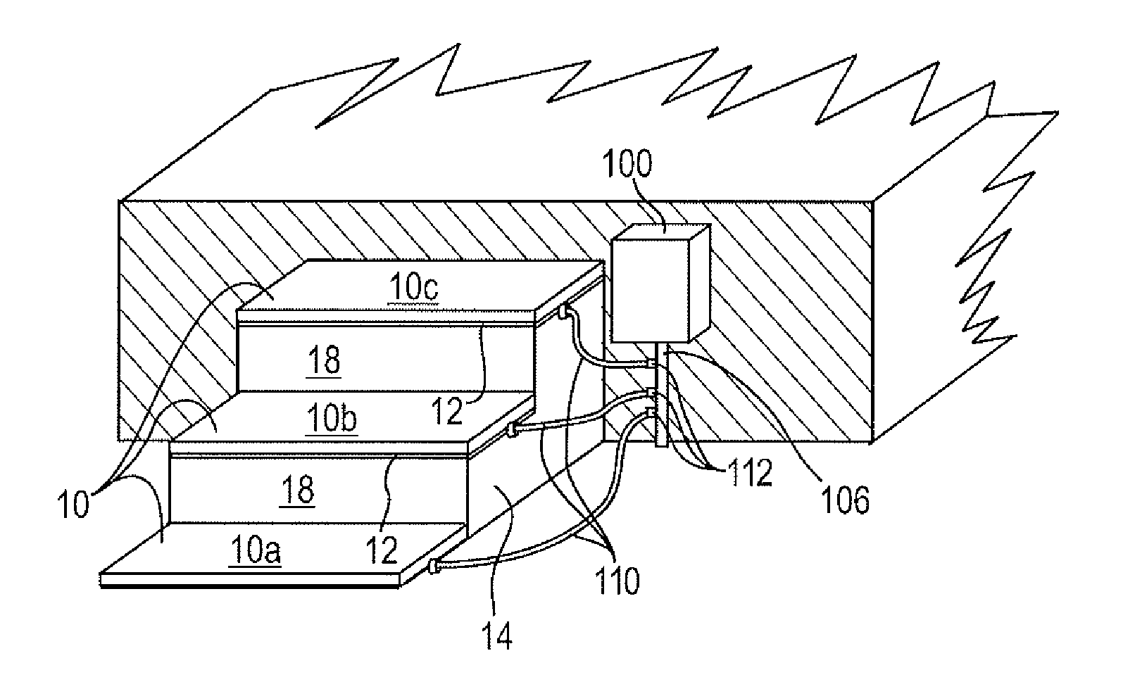 Elevating device for a staircase