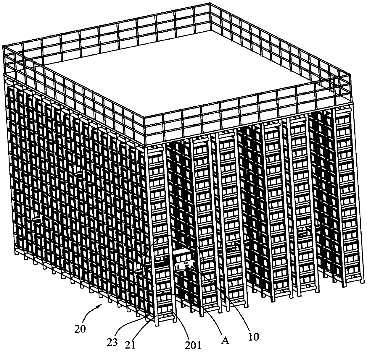 Automatic guided transport vehicle and storage system