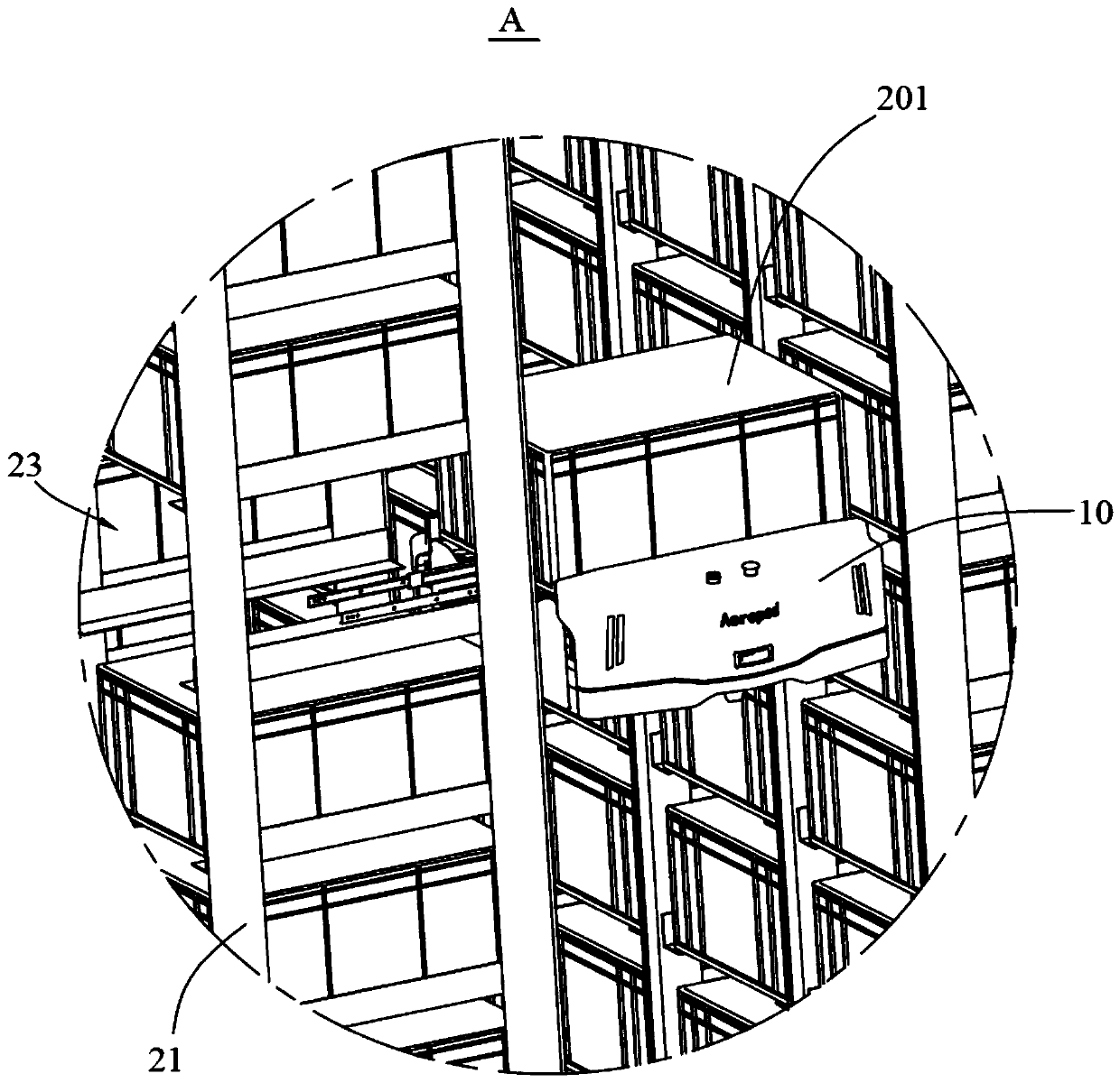 Automatic guided transport vehicle and storage system