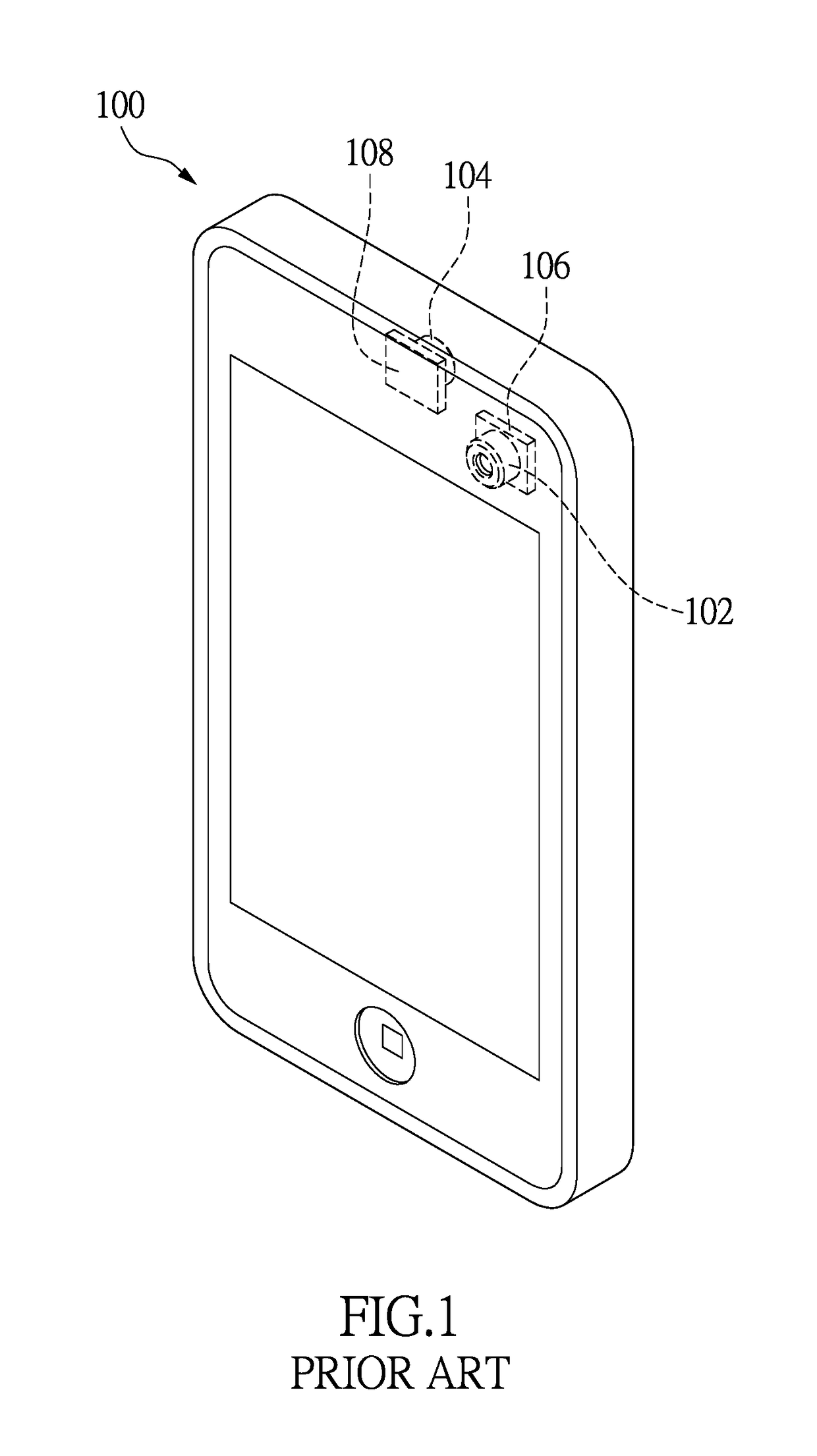Mobile device with an image sensing module commonly used by front lens and back lens