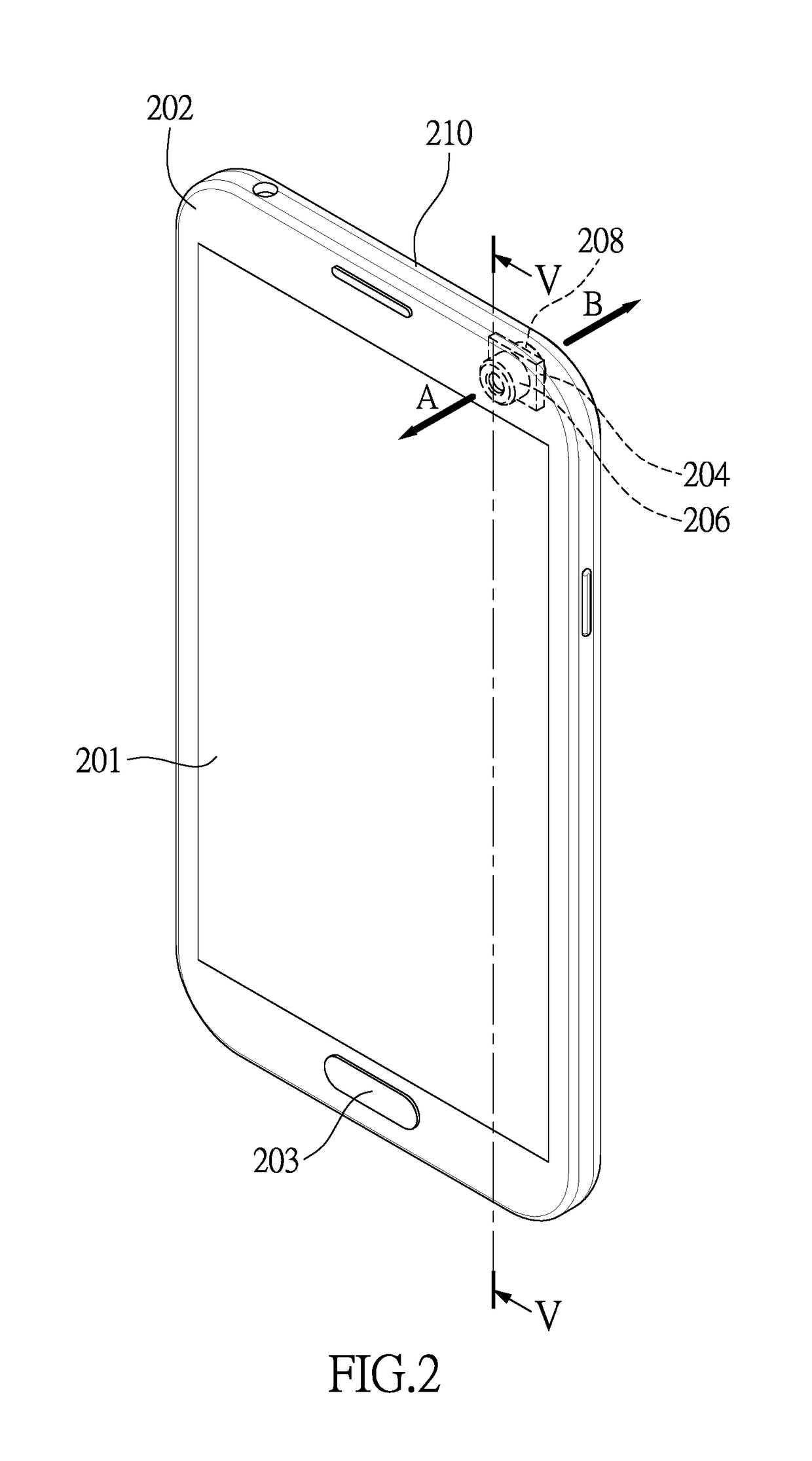 Mobile device with an image sensing module commonly used by front lens and back lens