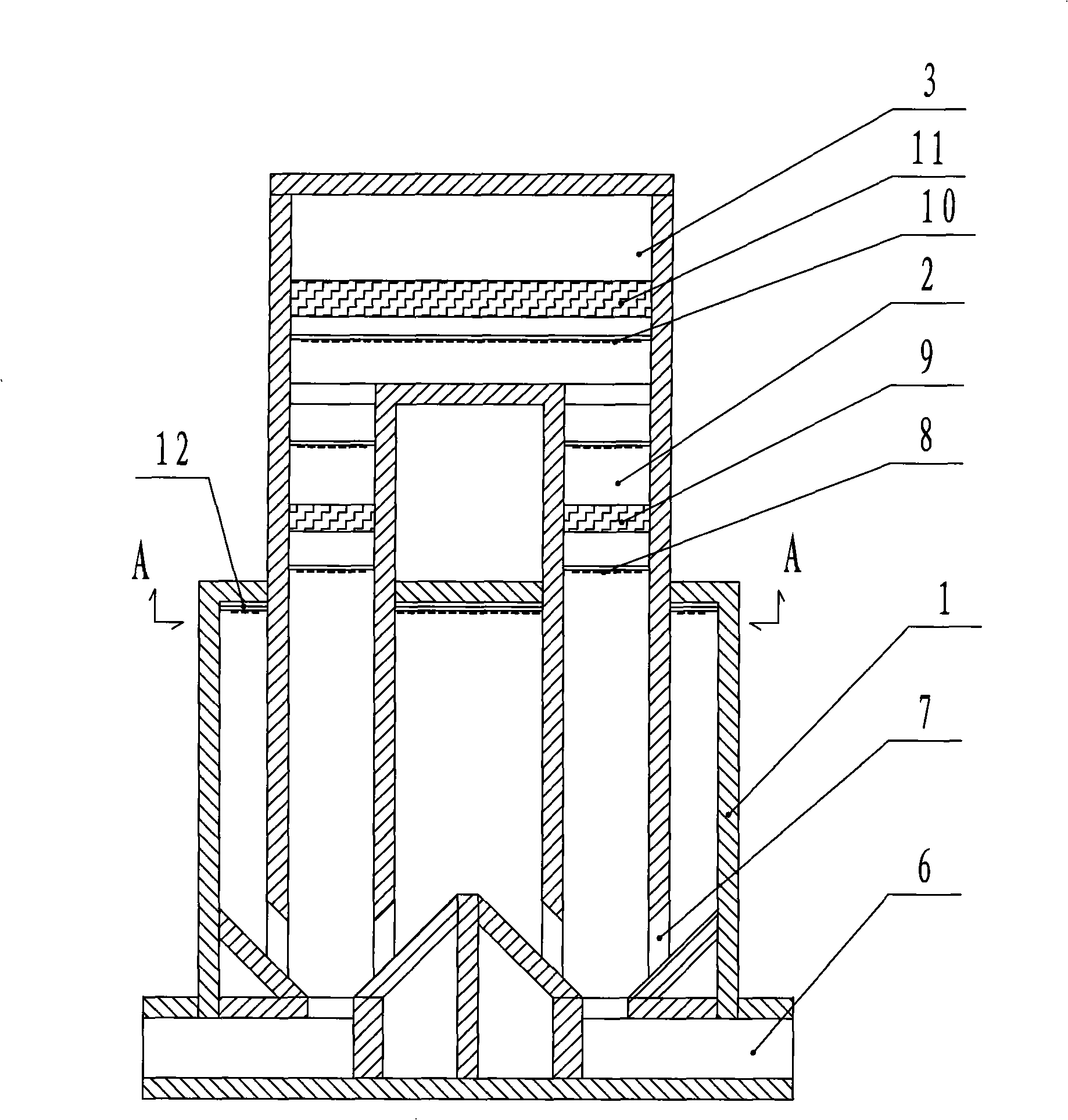 Dual-tower dust removal and desulphurization device