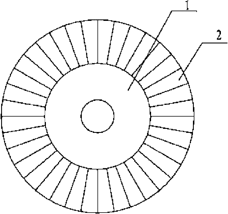 Halbach array disk rotor of permanent magnet motor with composite structure