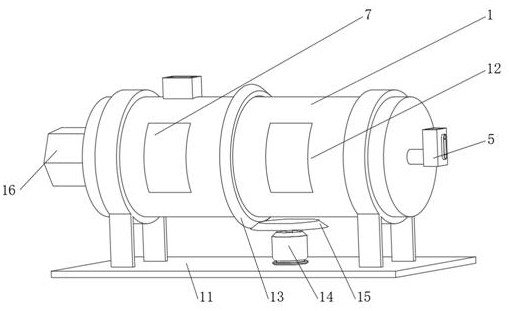 Drum-type herbal medicine roaster for producing traditional Chinese medicine decoction pieces