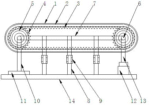 Belt conveyor capable of automatically adjusting height