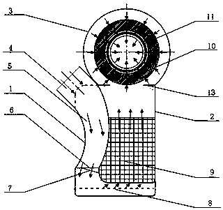 Air filter for heavy duty vehicles with air flow characteristics