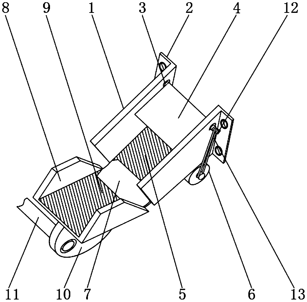 Self-adjusting back-pressure film discharge port for solid-liquid spiral separation press