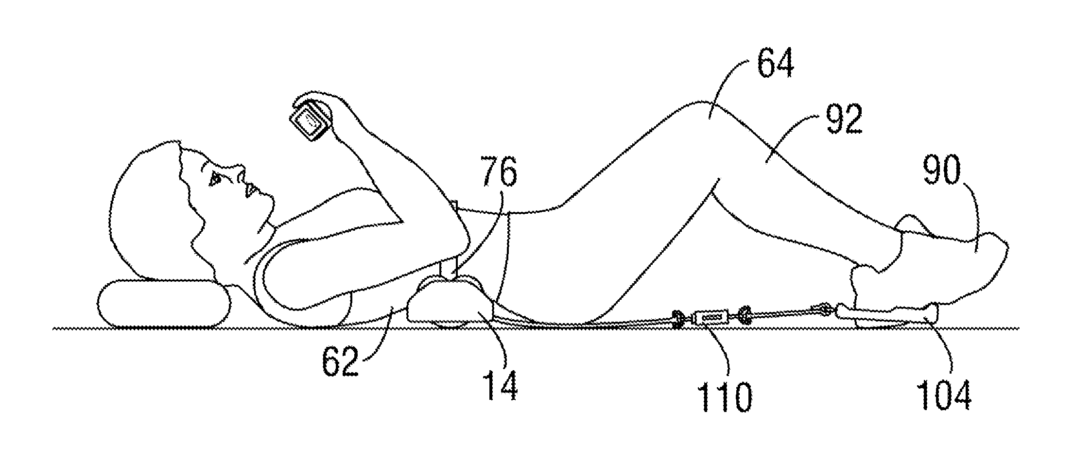 Pneumatic joint separator for lower body alignment