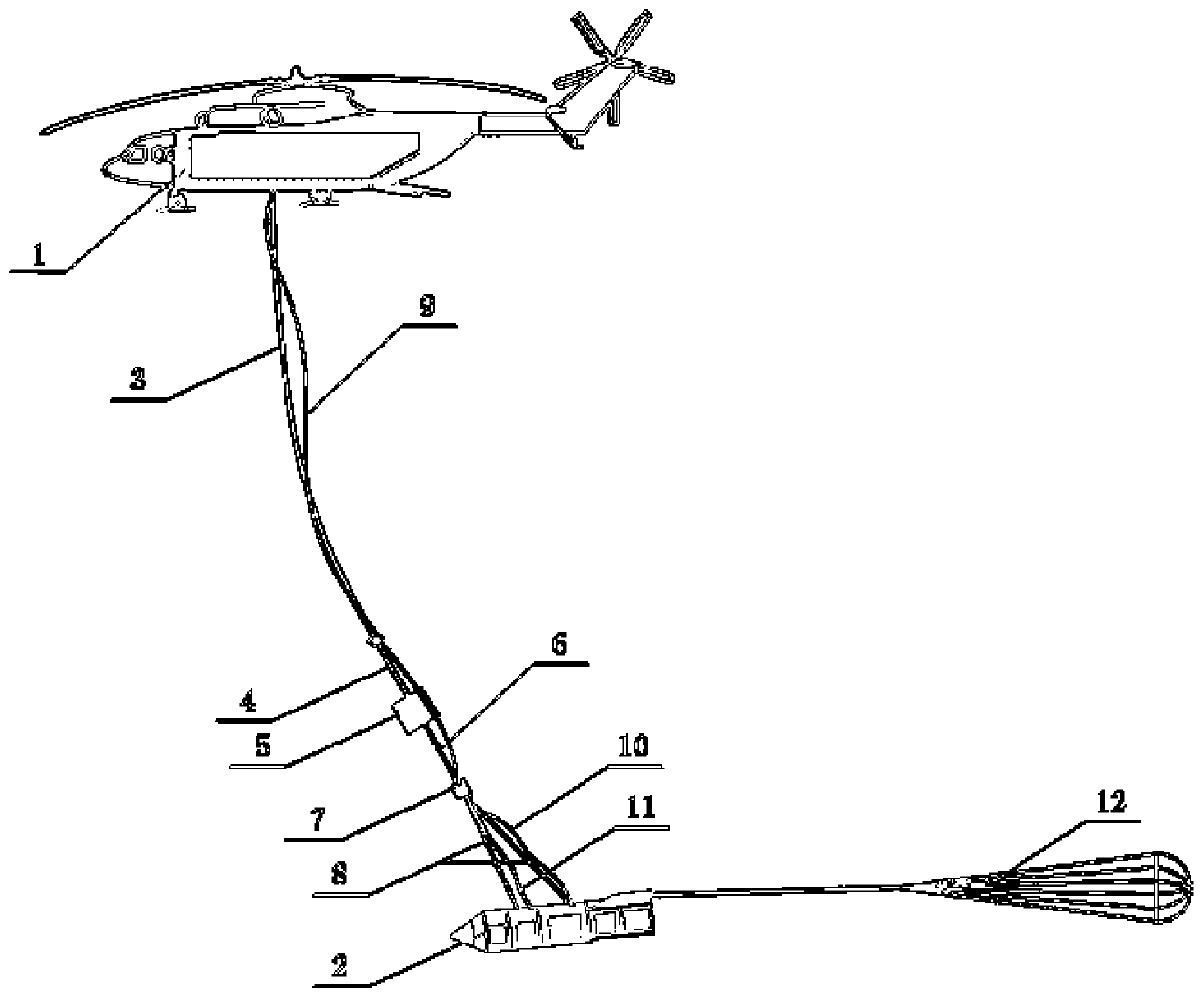 System and method for verifying infinite-mass parachute opening strength of parachute