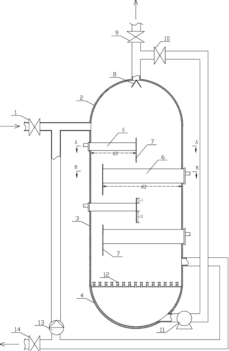 Tray bubble type biomass continuous hydrogen production method and device
