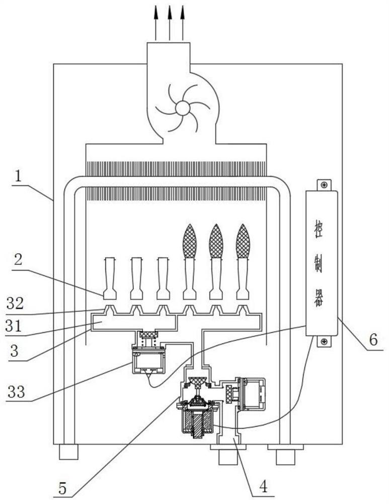 A staged combustion gas water heater and its control method