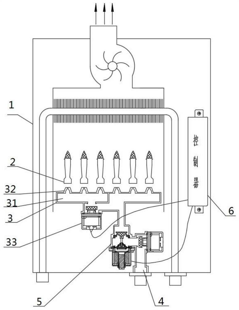 A staged combustion gas water heater and its control method