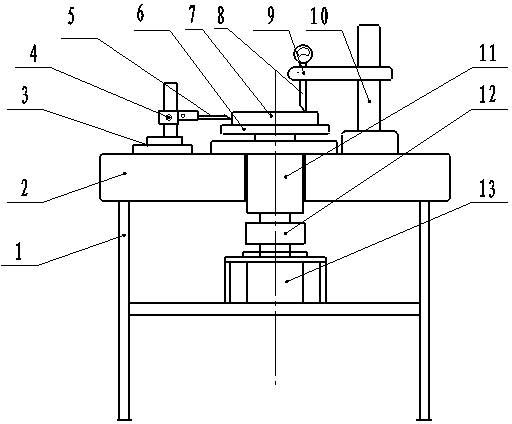 Testing method for parallelism and roughness of bearing axial end face