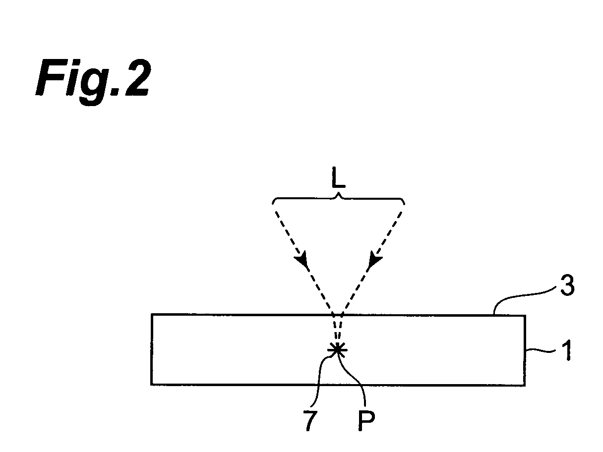 Laser processing method and chip
