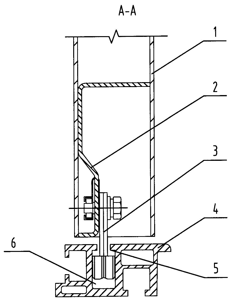 Elevator landing door anti-collision device