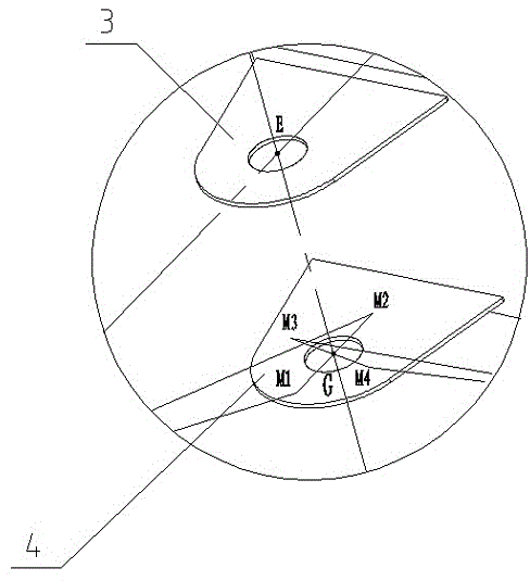 Scribing method for axial center holes of bottom landing leg beams of large-scale gantry crane