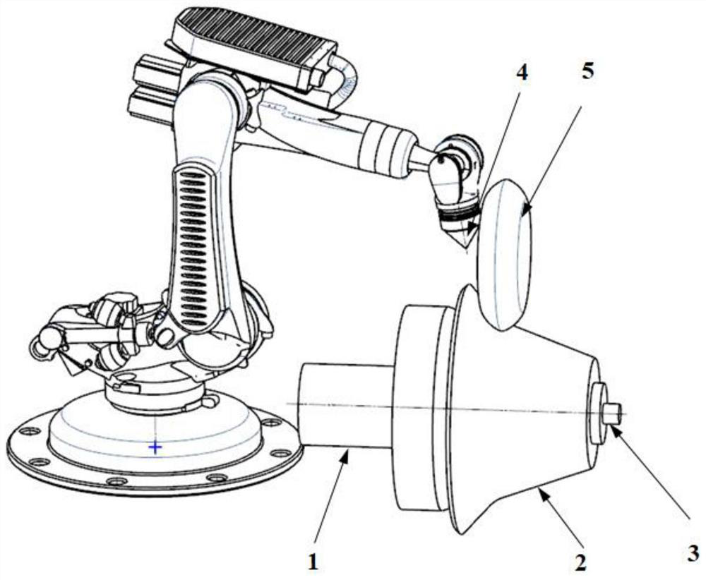 Powerful spinning and laser shock peening combined device and machining method for thin-wall part