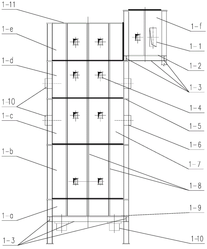 Integral modular structure of industrial furnace and construction method