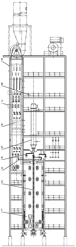 Integral modular structure of industrial furnace and construction method