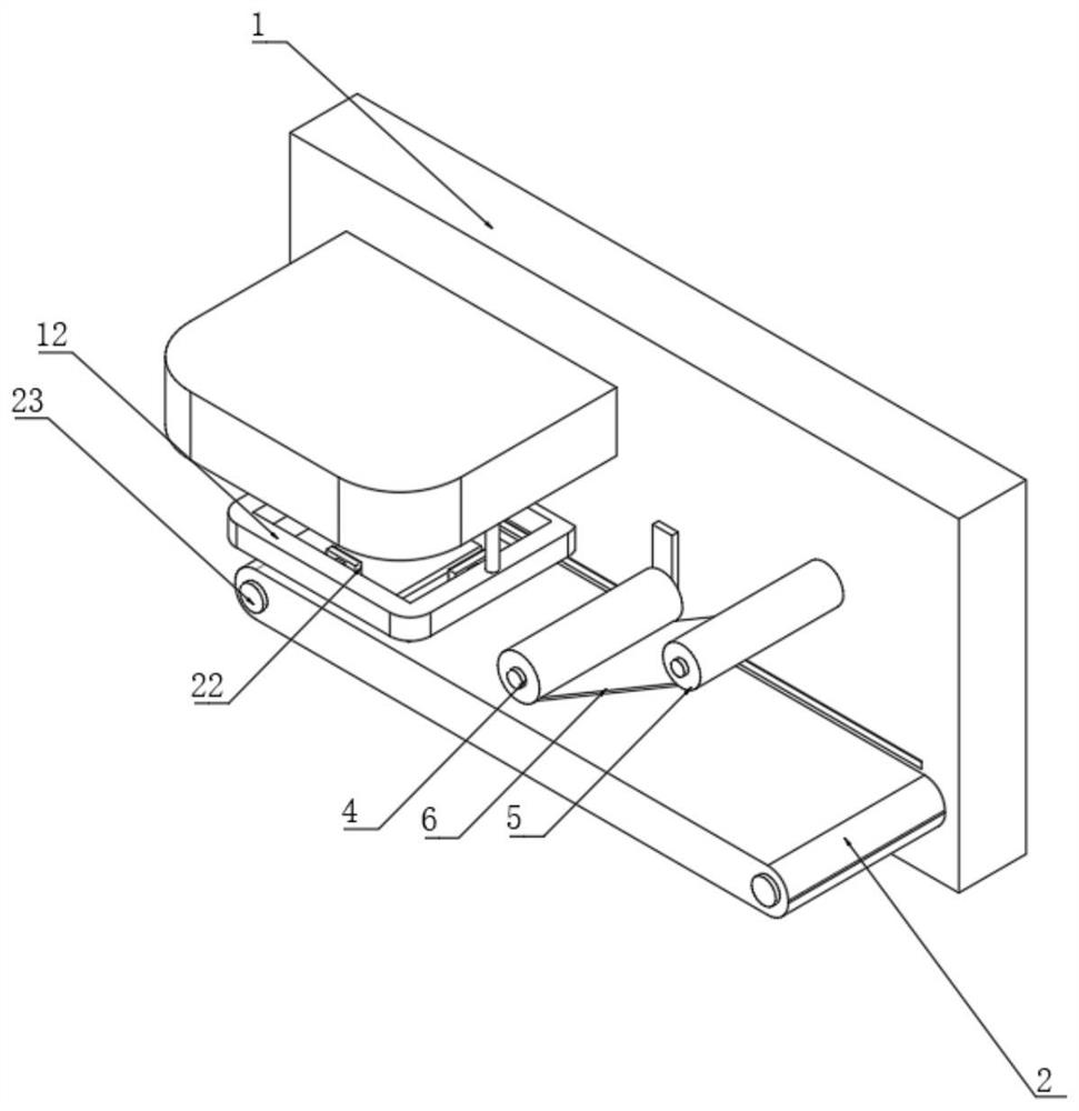 Film positioning and laminating device for film laminating machine