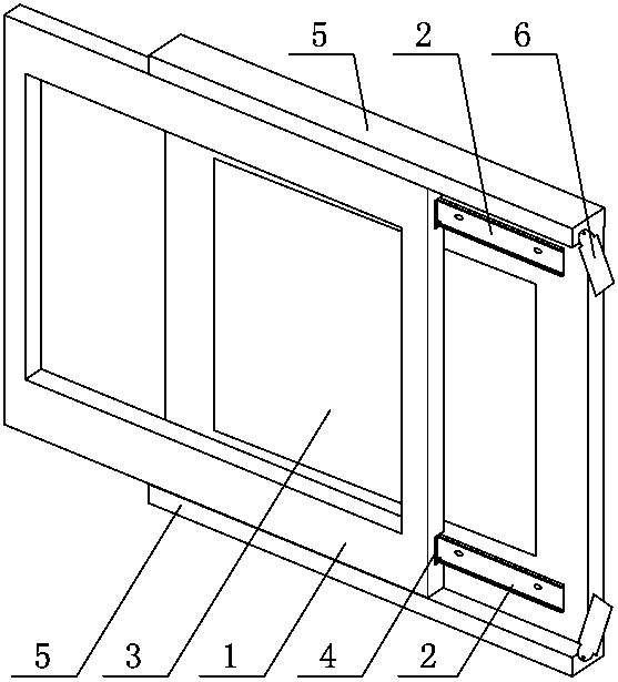Household distribution box shielding picture frame suitable for left-right movement