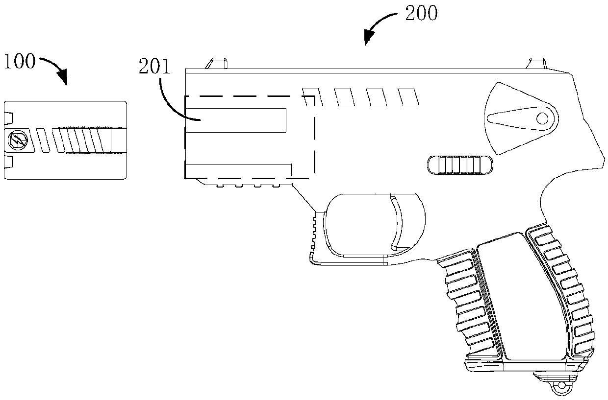 Magazine structure and anti-riot gun kit