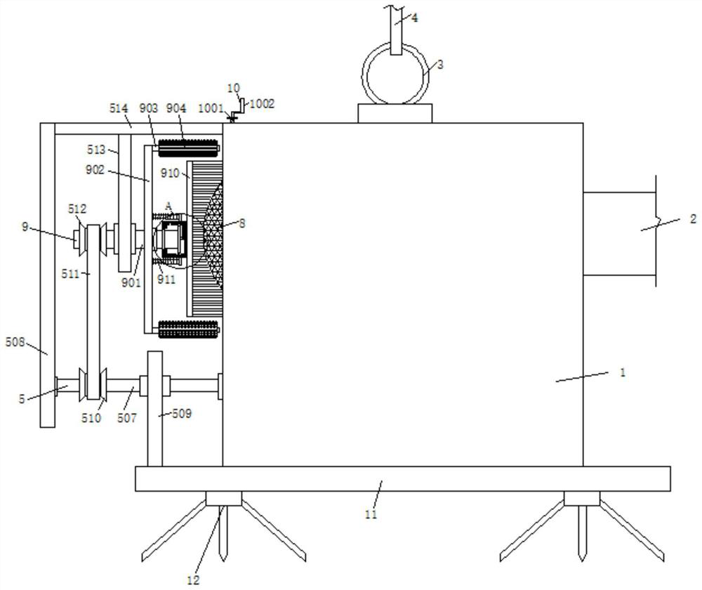 A pumping anti-clogging device for river cleaning based on water flow changes