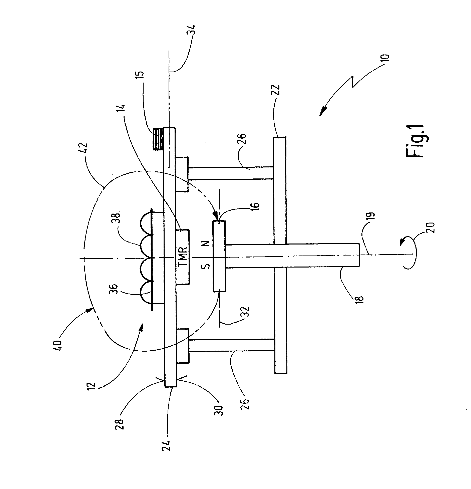 Energy-self-sufficient multiturn rotary encoder and method for determining a unique position of an encoder shaft by means of the multiturn rotary encoder