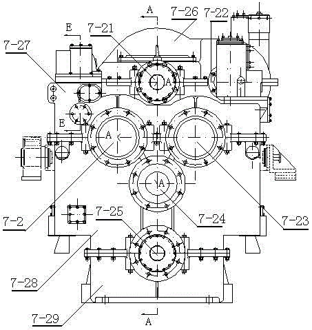 A hydraulic torque converter box for a diesel locomotive