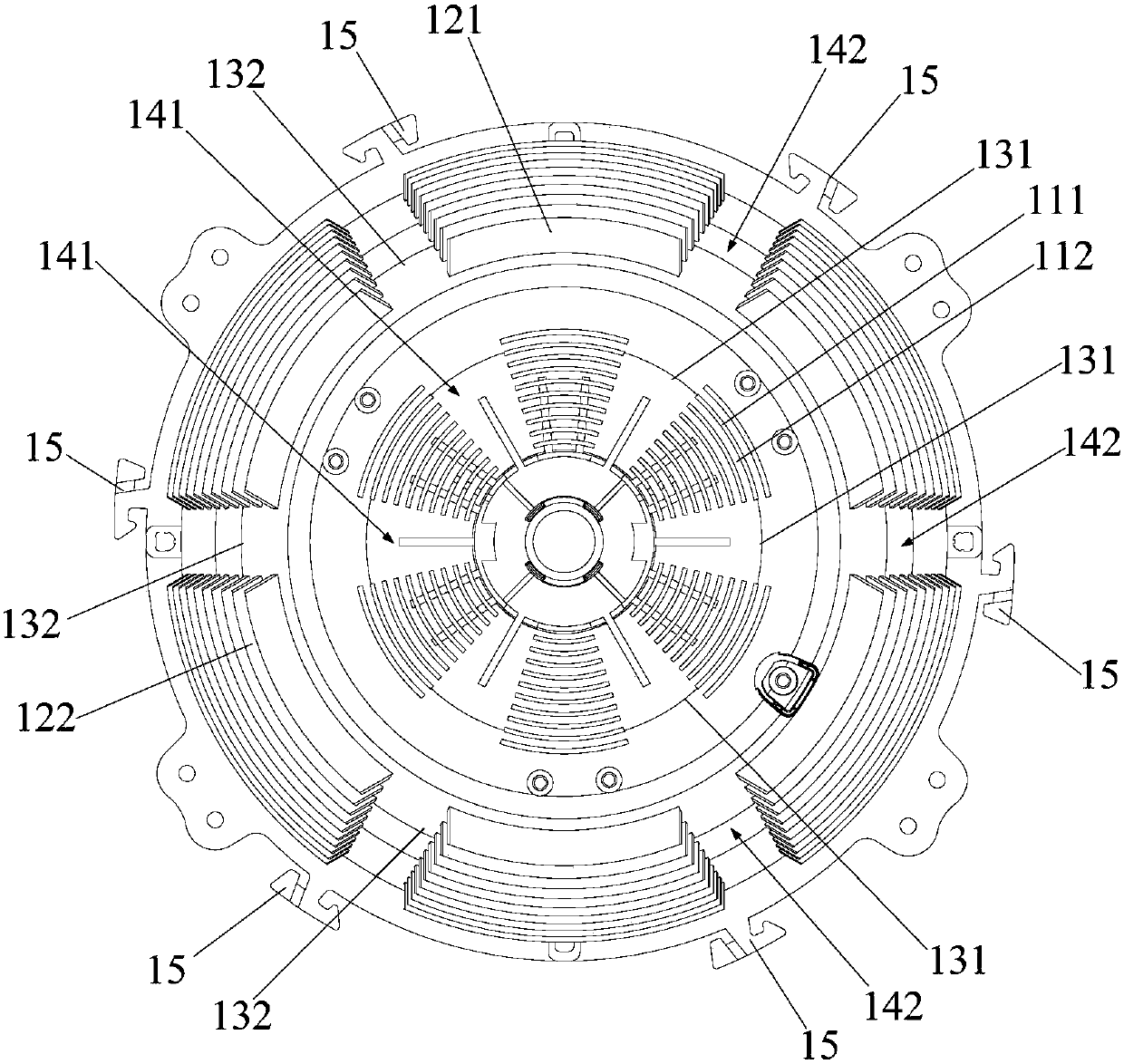 Coil plate and cooking electrical appliance