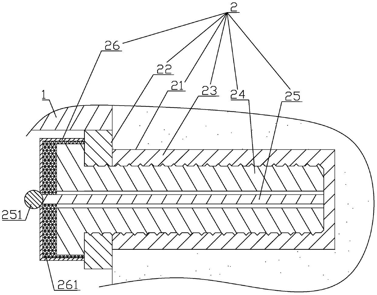 Anti-dazzling LED wall-washer lamp and construction method thereof