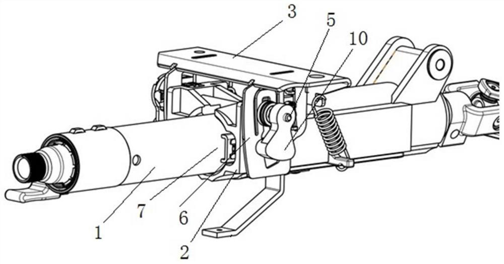 Length adjusting mechanism for steering column