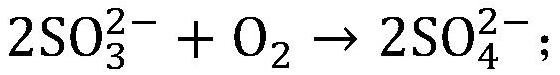 Calculation method of standard electrode potential in wet desulphurization slurry redox process