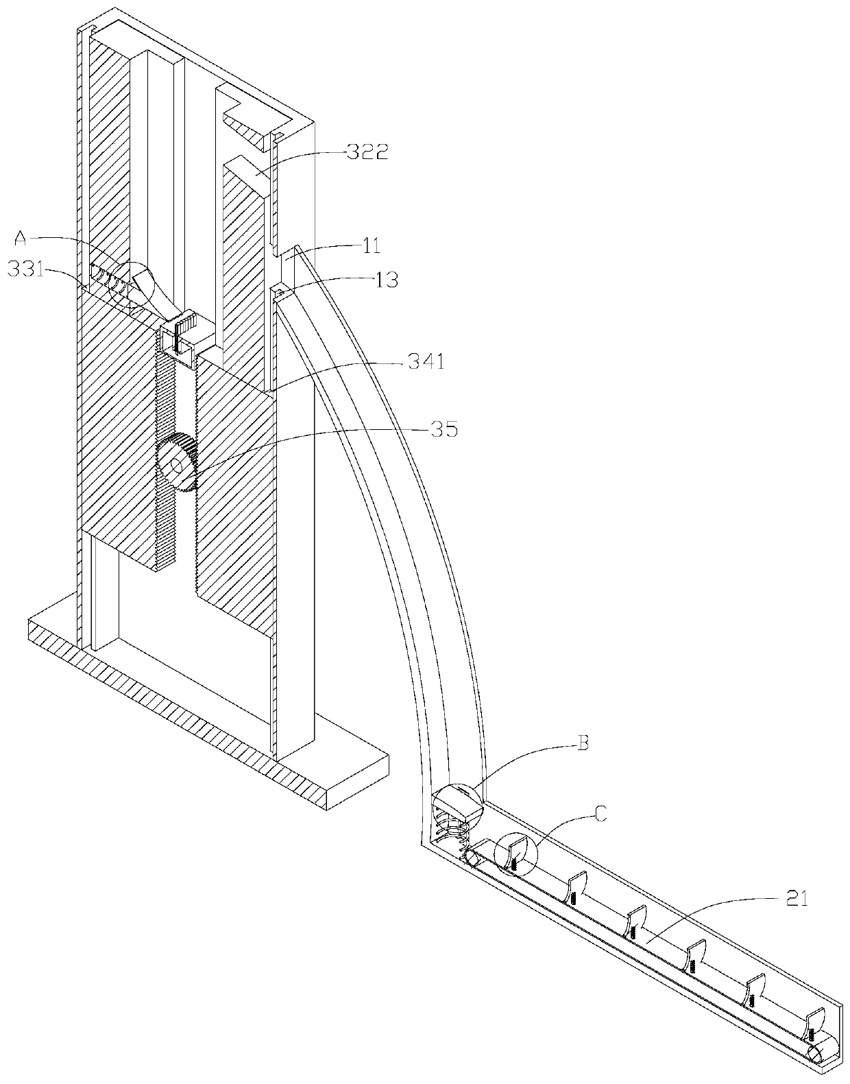 Waste tire recycling detecting repairing device facilitating retreading