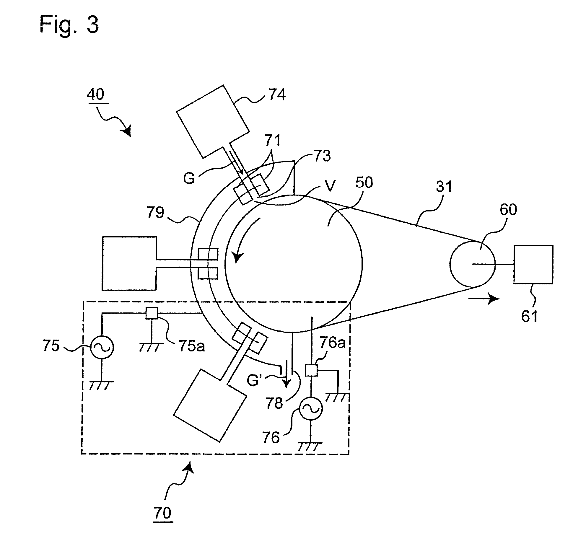 Image forming apparatus having intermediate transfer member with residual surface potential characteristic