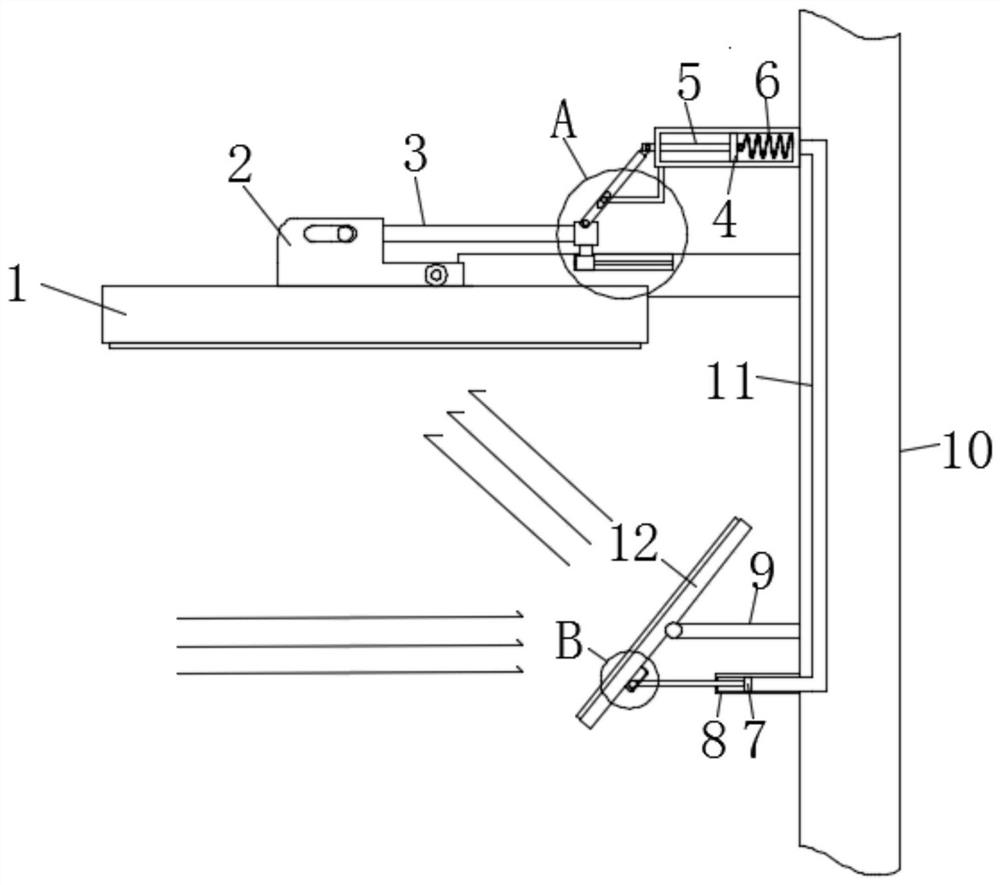 Externally-hung automatic adjustment solar device