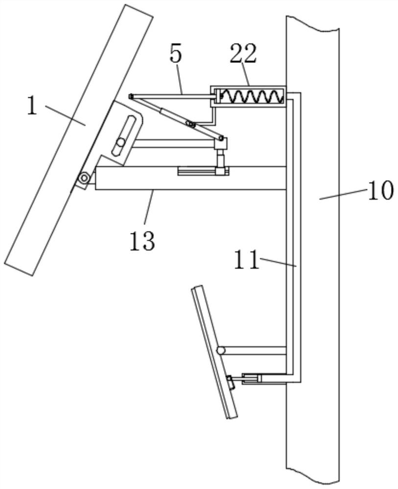 Externally-hung automatic adjustment solar device