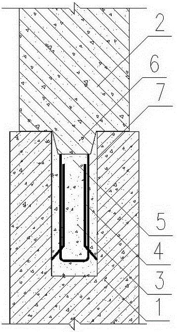 Connecting method of precast reinforced concrete members