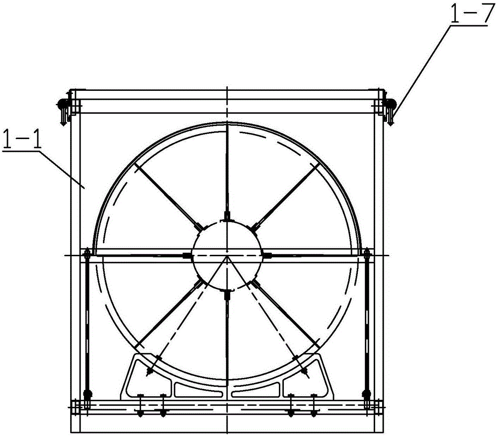 Packaging box used for conical cylinder with small end provided with fin