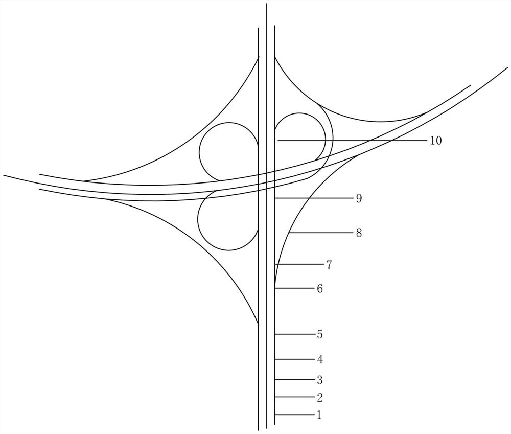 Clover leaf type interchange exit direction sign system