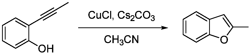Catalytic synthesis method of 2-substituted benzofuran compound
