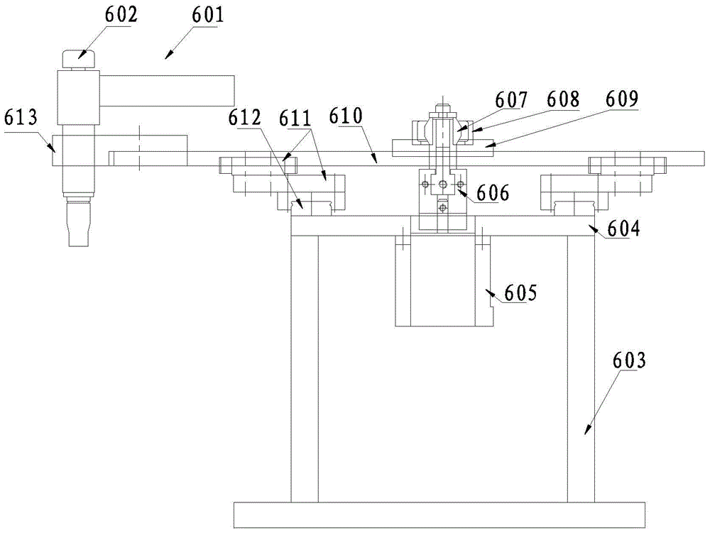 A welding machine doing circular motion