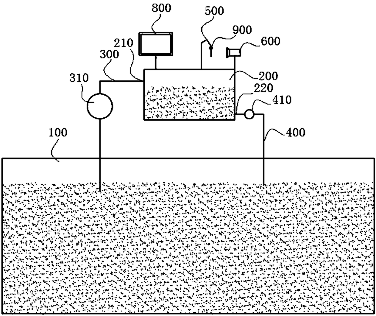 Disinfecting solution concentration detection apparatus with novel structure