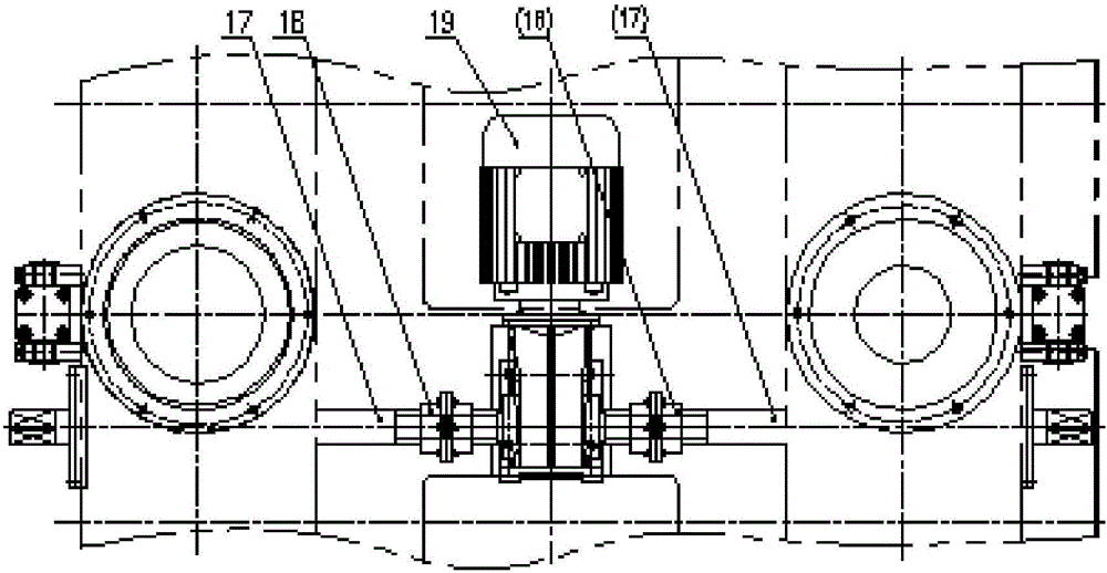 Depressing and balancing device for steel section straightener