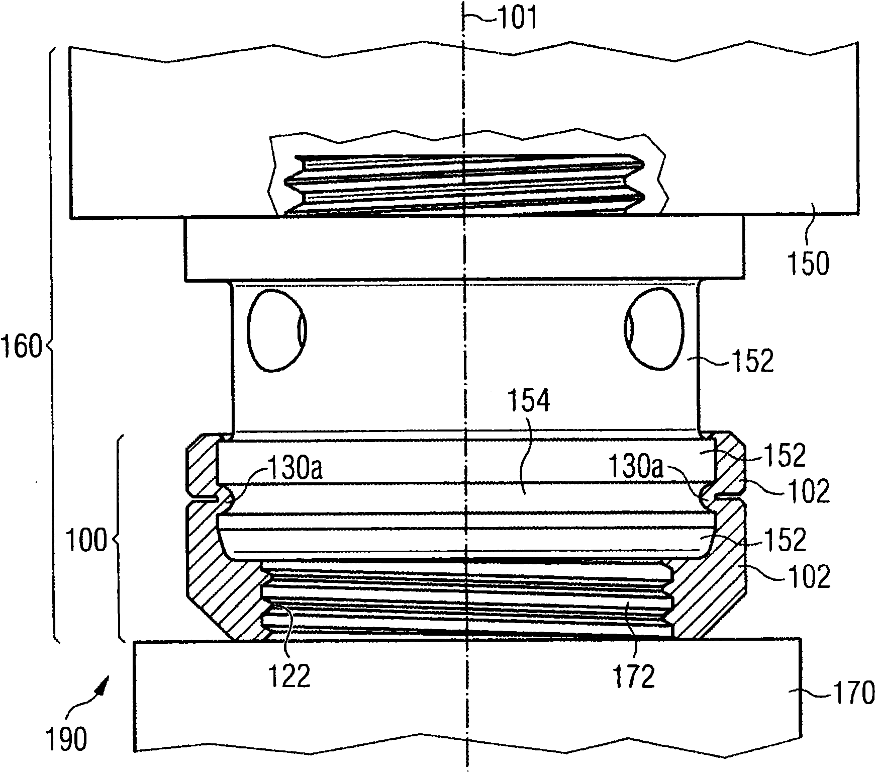 Coupling element for connecting actuator to valve