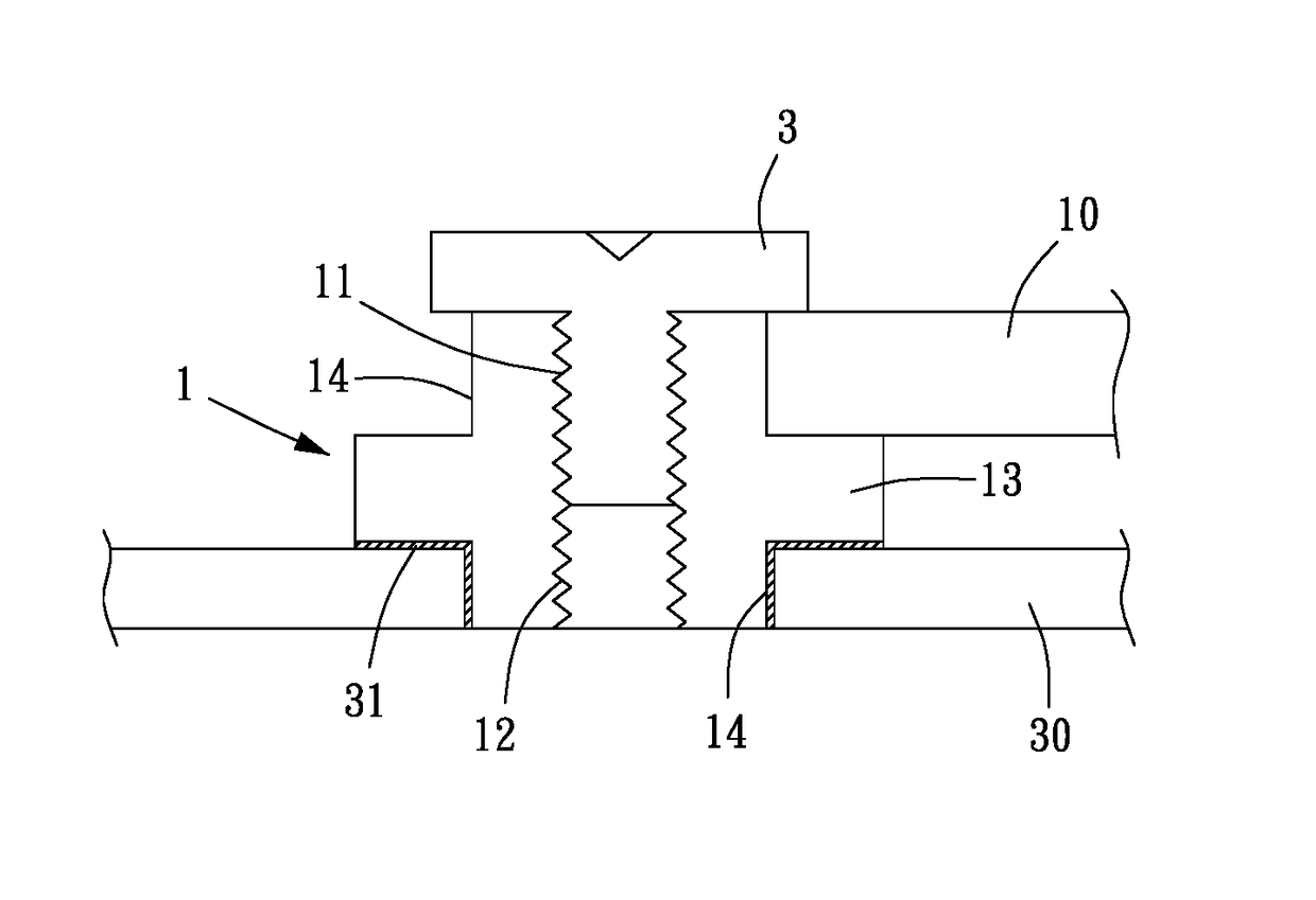 Multisecuring component